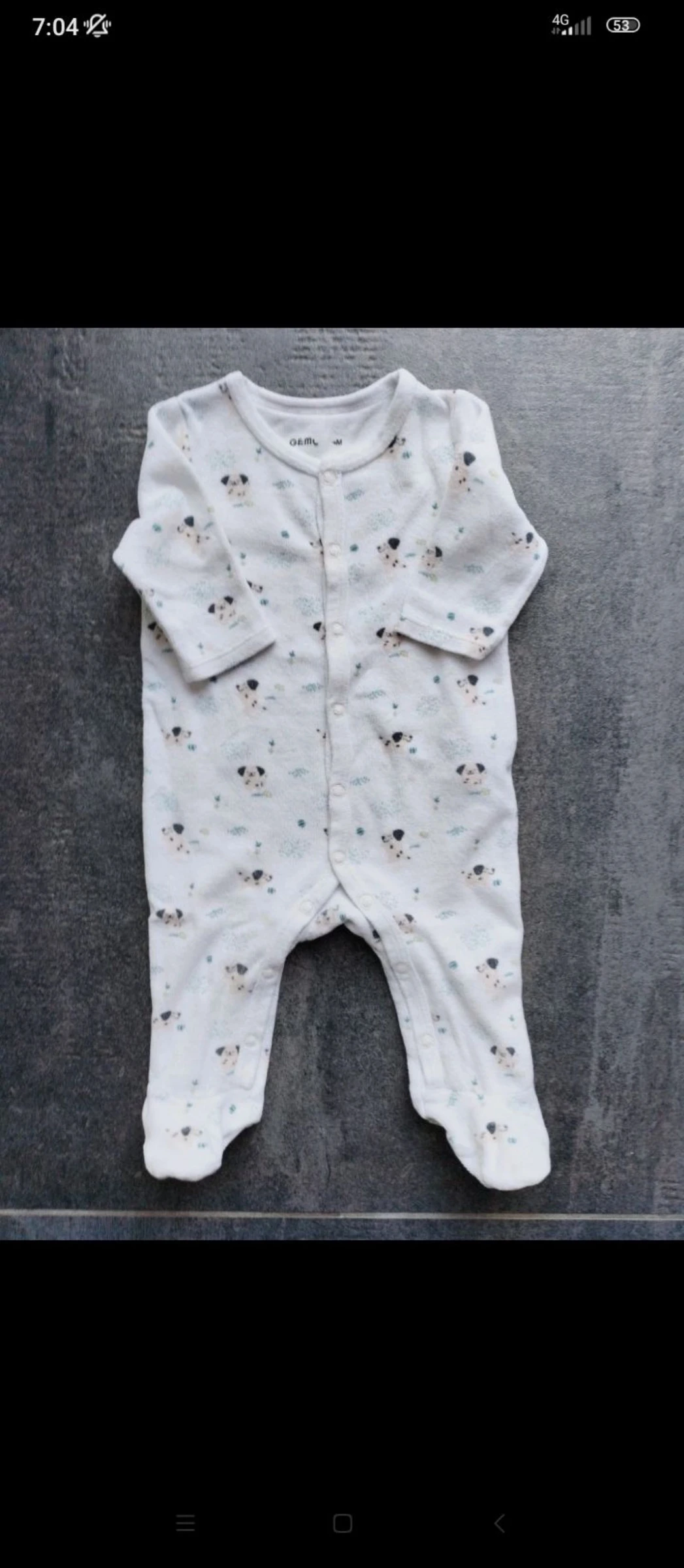 Pyjama velours 6 mois